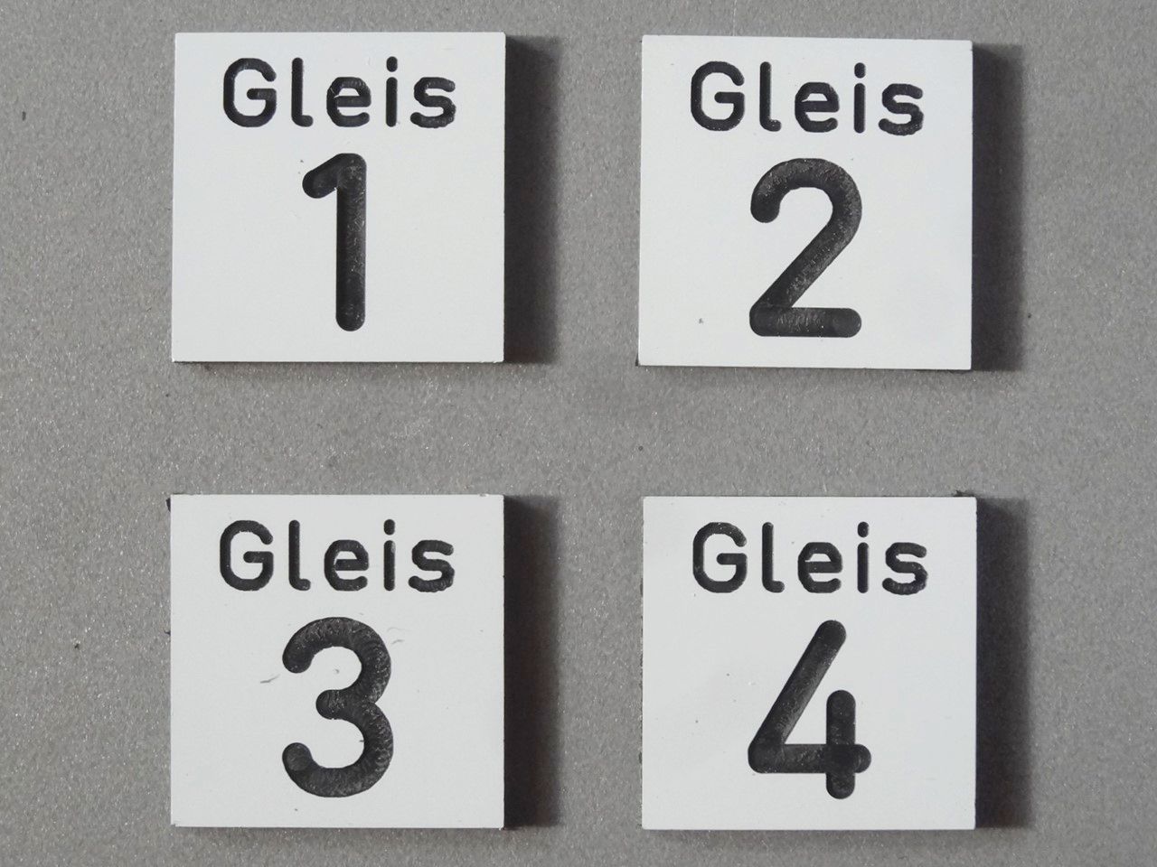 Bild von Nummernschild für Gleis, klein Spur 1